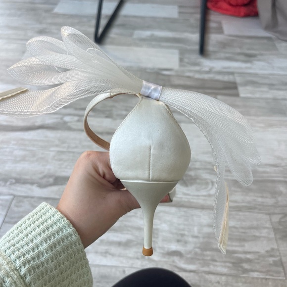 Jimmy Choo Averly 100 White Bow Heels – EU 40 / US 9 - Picture 6 of 11